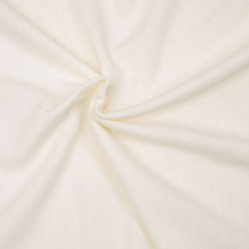 Maille coton extra - Blanc cassé