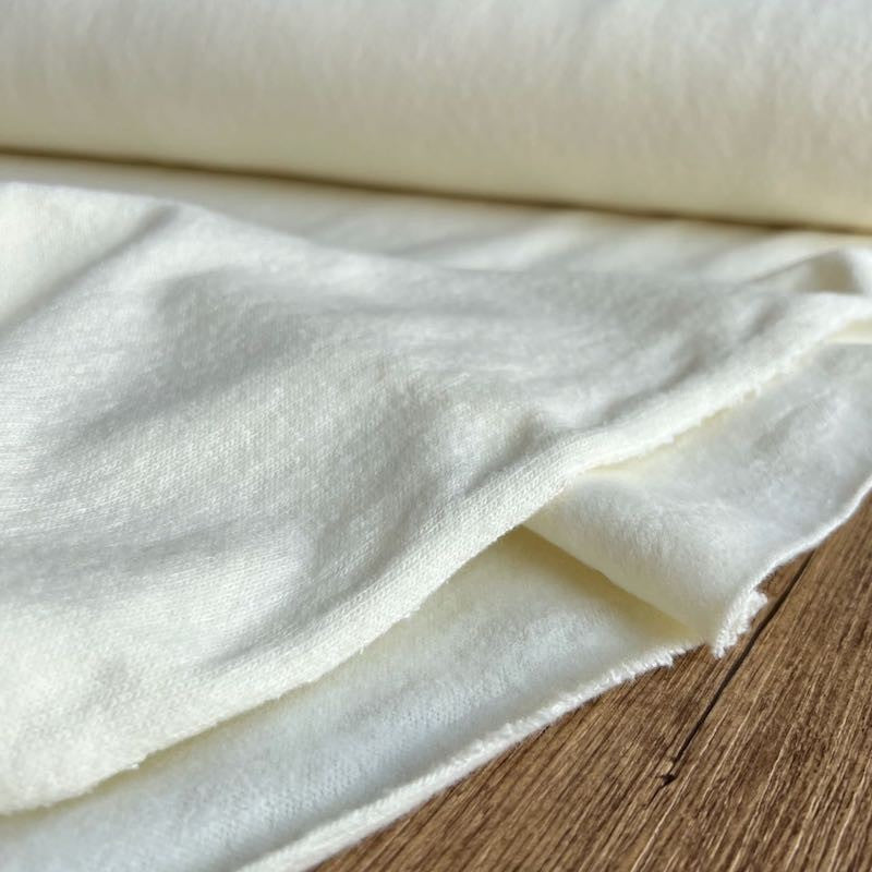 Maille coton extra - Blanc cassé