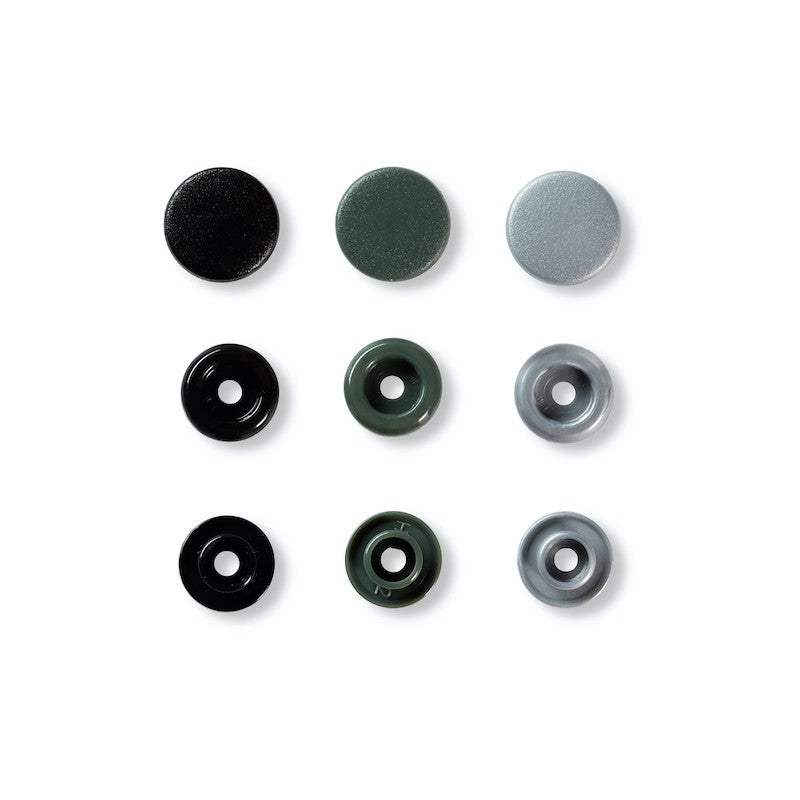Color Snaps Prym - Gris, Noir