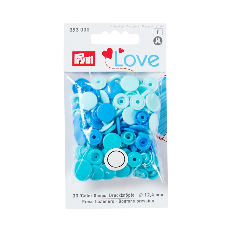 Color Snaps Prym - Bleu, Turquoise