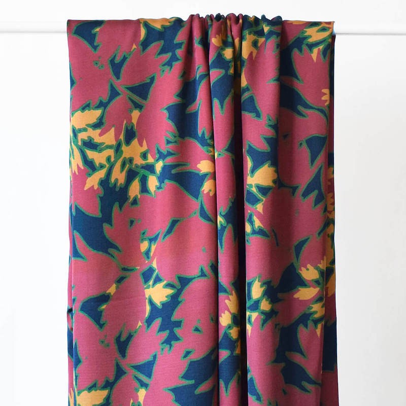Viscose Estampe pourpré - Cousette