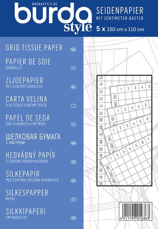 Papier de Soie Quadrillé - Burda