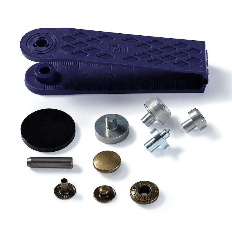 Bouton pression sans couture Anorak, 12mm, laiton antique