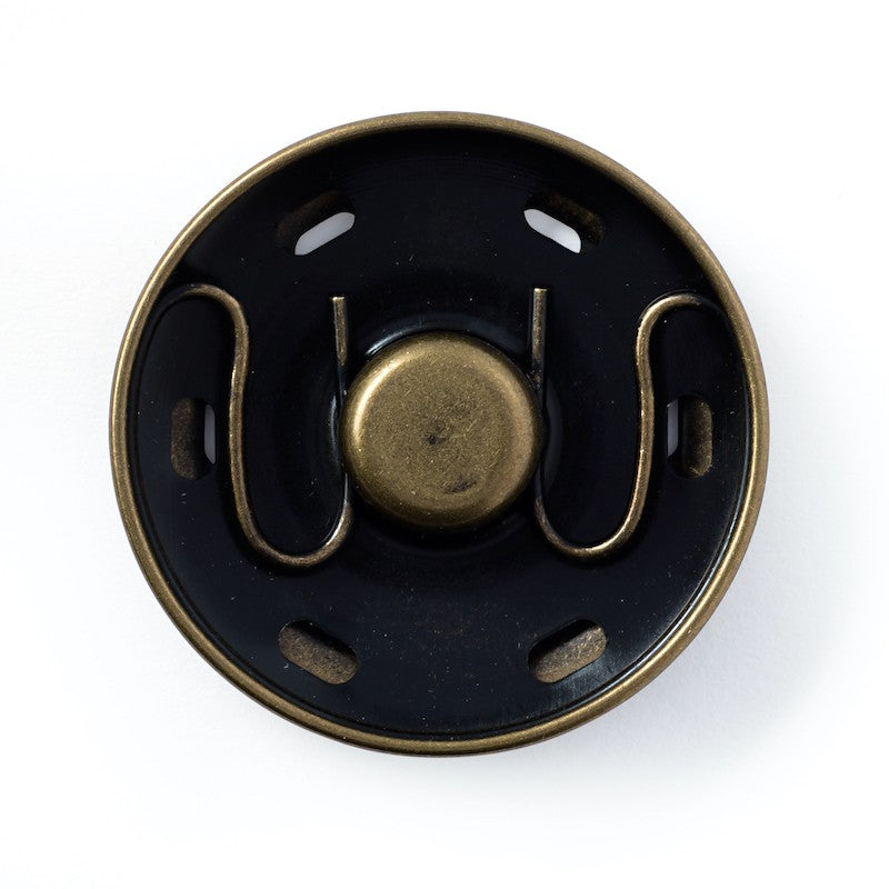 Boutons pression, laiton antique - 30mm