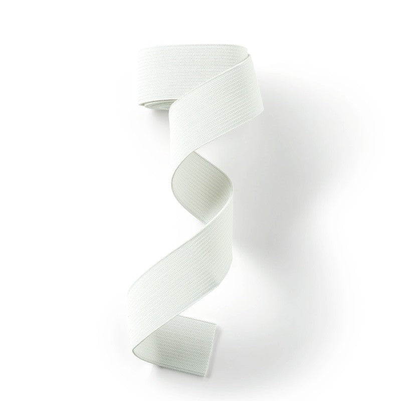 Ceinture élastique, souple, 25mm, blanc