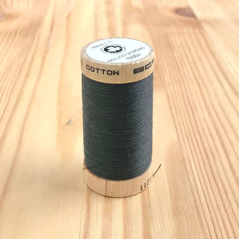 Bobine de Fil 100% Coton Bio - Charbon