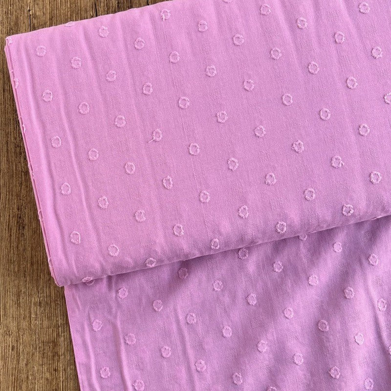 Plumetis Retro Dots Lilac - Katia Fabrics