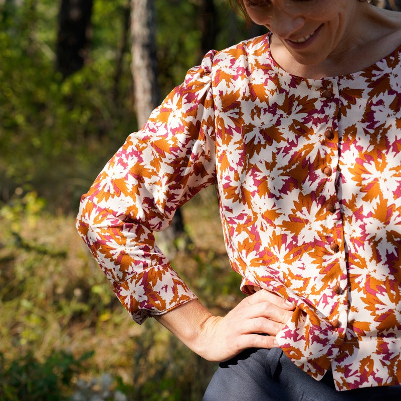 Viscose Flora Carmel - Eglantine & Zoé