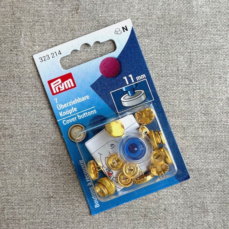 Boutons à recouvrir Prym - 11mm doré