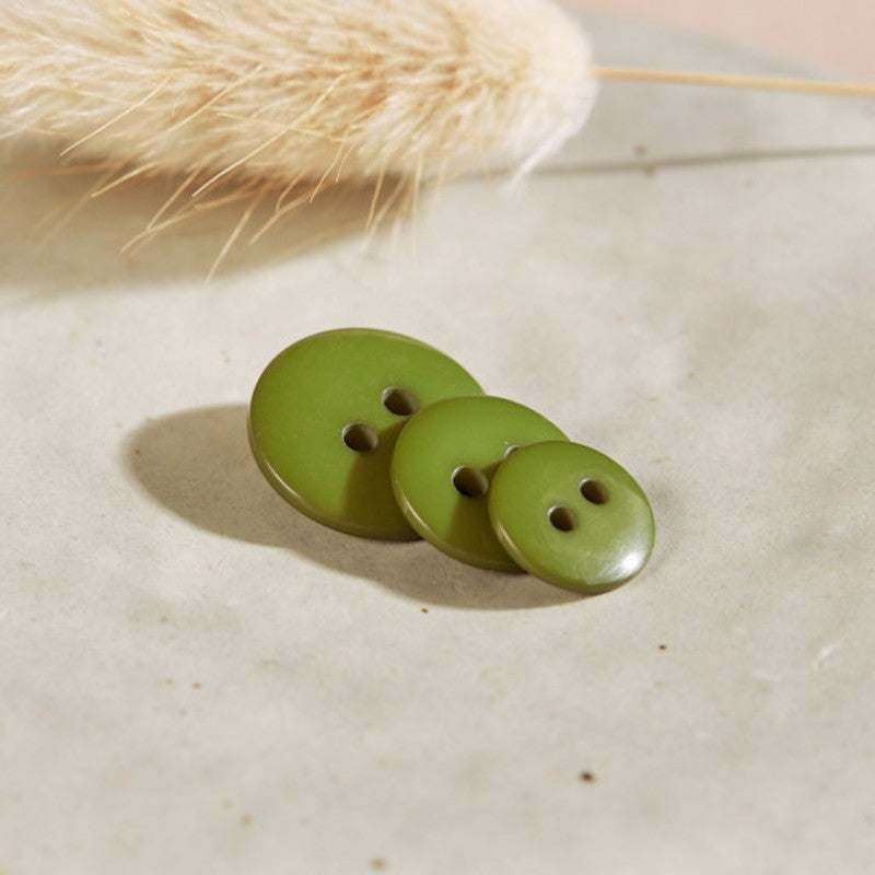 Bouton Classic Shine - Matcha Leaf