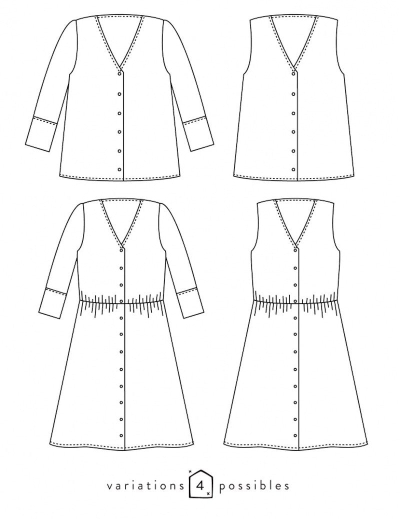 ANAE Blouse, Robe - Atelier Scämmit