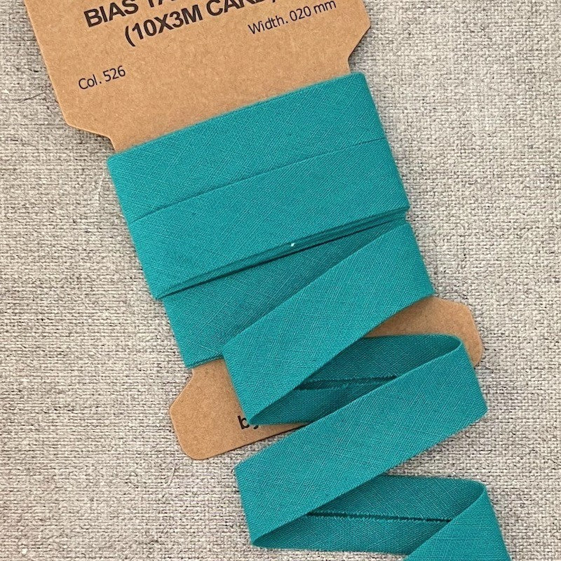 Biais Coton - Émeraude