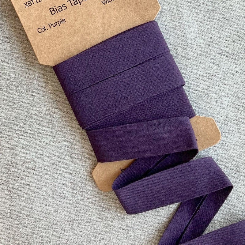 Biais Coton - Mauve