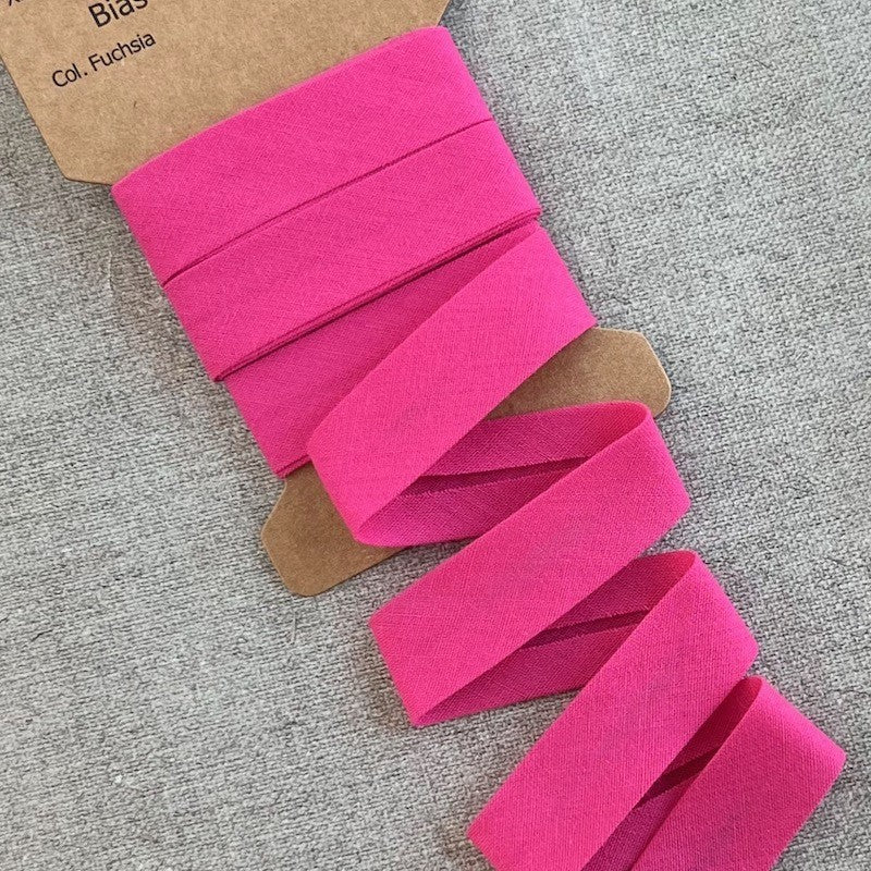 Biais Coton - fuchsia