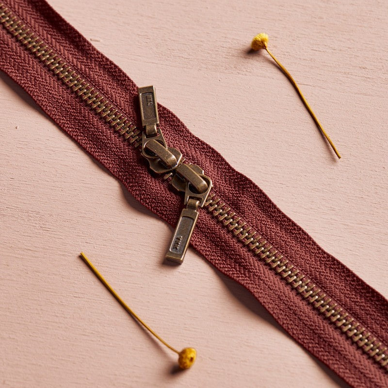 Zip Double Curseur Rust - Atelier Brunette