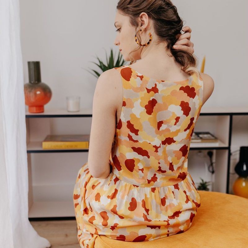 Viscose Cloudy bouquet - Cousette