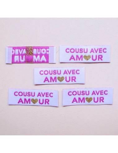 Label-set Cousu Avec Amour...