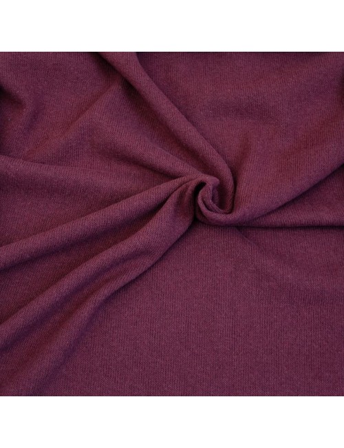 Brushed Cotton knit - Bordeaux
