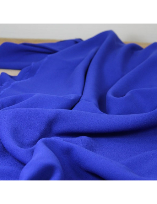 Crêpe de Viscose Bleu Royal - Eglantine & Zoé