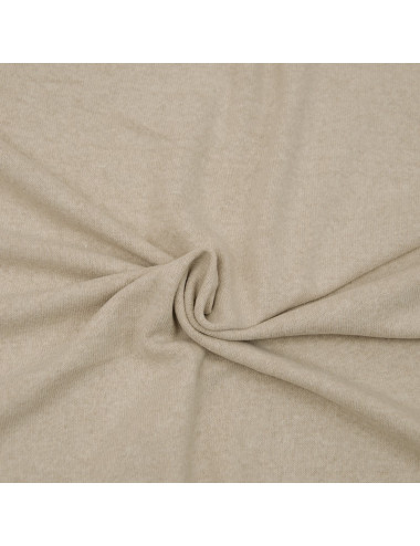 Leichter Baumwollstrickstoff - Beige