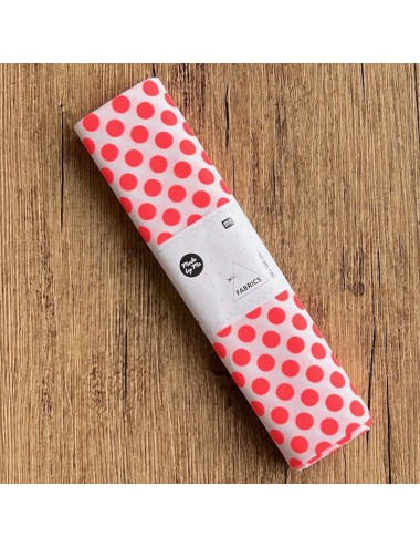 Cotton dots Neon Orange -...