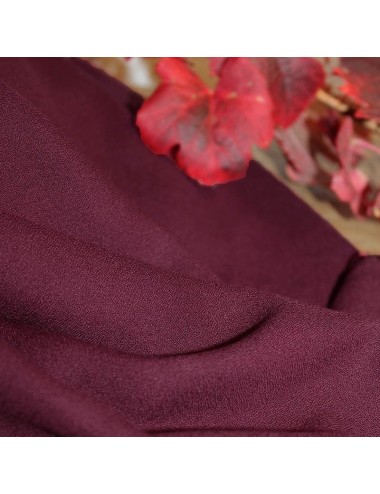 Bordeaux Viscose Crêpe -...