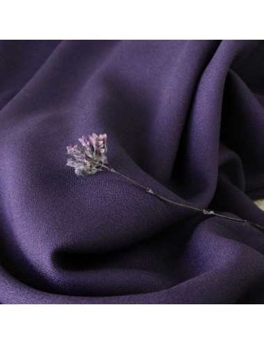 Violet Viscose Crêpe -...