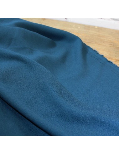 Oil Blue Viscose Crêpe -...