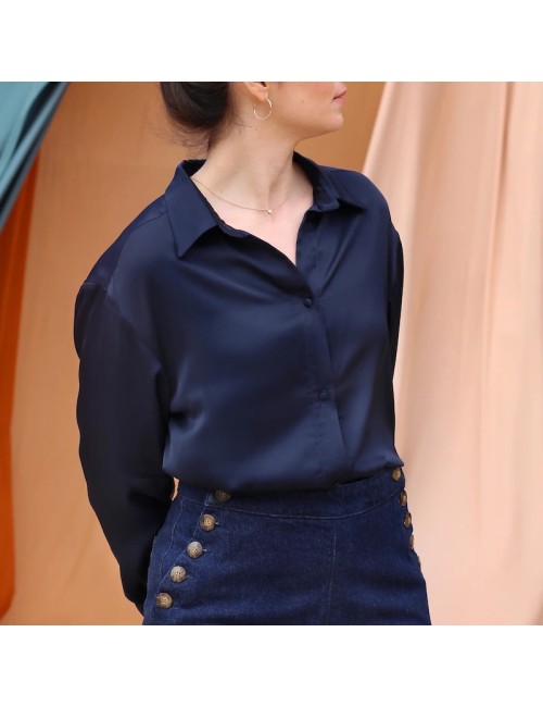 Viscose Satin Denim - La...
