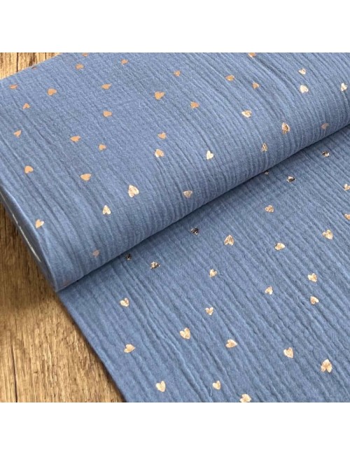 Double gauze goldenen Herzen
