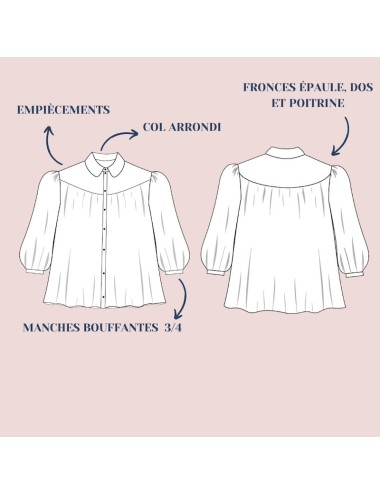 PIMPANTE Bluse - Lise Tailor