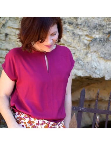 Viskose Twill Magenta -...