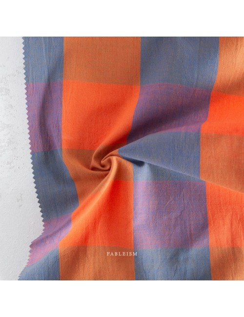 Plaid Cobalt, Red - Fableism