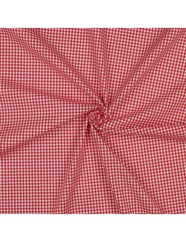 Baumwoll-Karo - Rot
