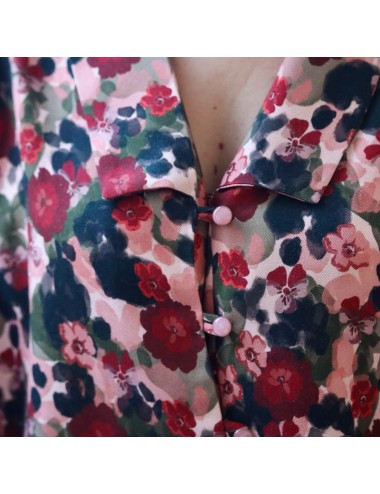 Viskose Twill Flower Drips...