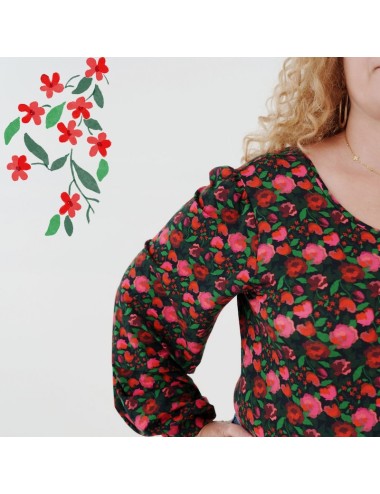 Viscose Jersey La Roseraie...