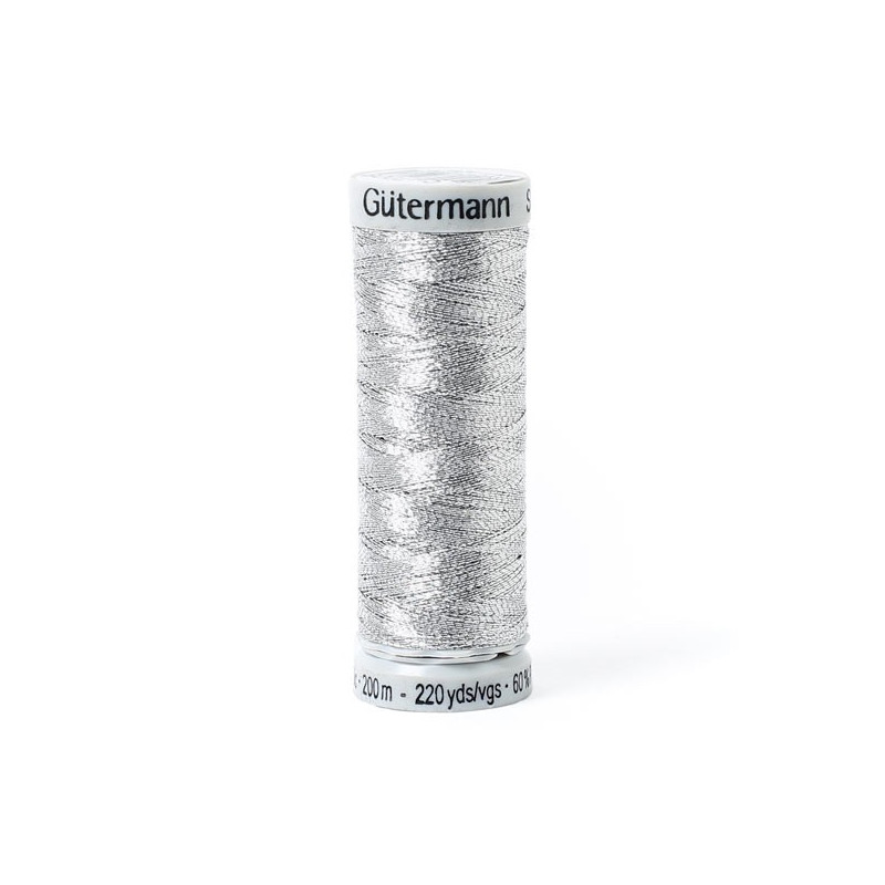 Gütermann Metalleffektfaden Silber- 7009