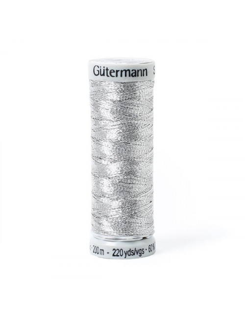 Gütermann Metalleffektfaden Silber- 7009