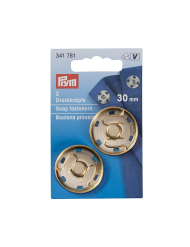 Snap fasteners new gold- 30mm