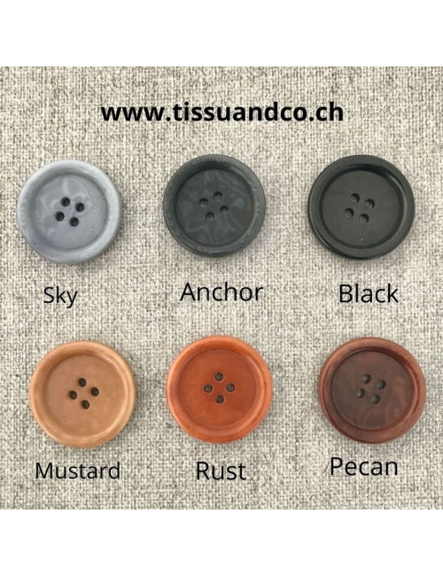 Dish Corozo Button - Rust