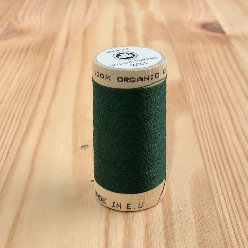 Organic Cotton Thread - Dark Green
