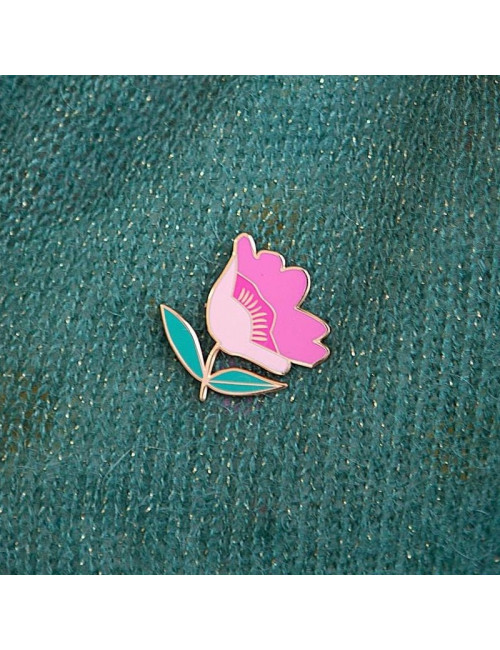 Pin's Fleur violette - Lise Tailor