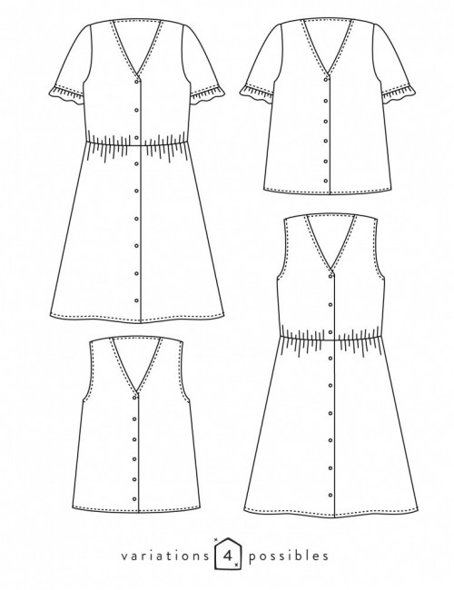 ZOE Chemisier, Robe - Atelier Scämmit