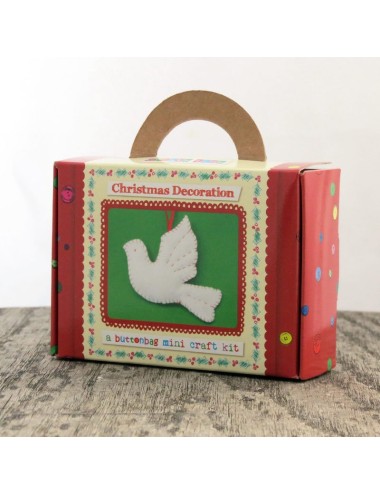 Buttonbag Mini Dove Christmas Decoration