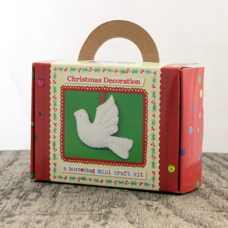 Buttonbag Mini Dove Christmas Decoration