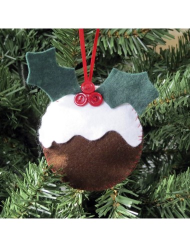 Buttonbag Mini Christmas Pudding Decoration