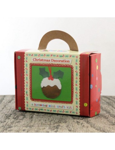 Buttonbag Mini Christmas Pudding Decoration