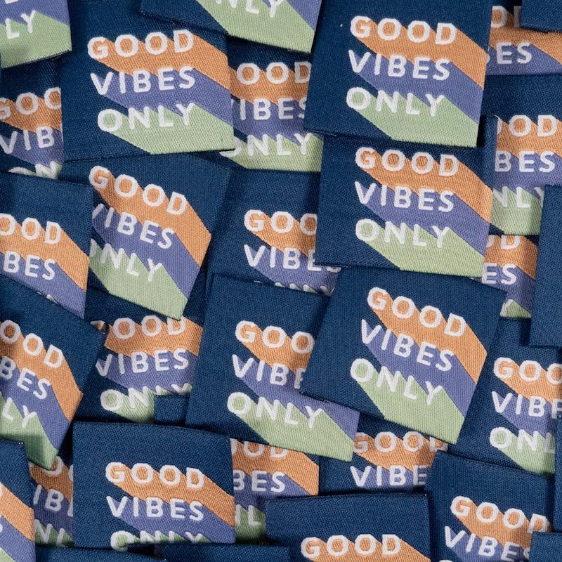 Etiquettes GOOD VIBES ONLY - IKATEE