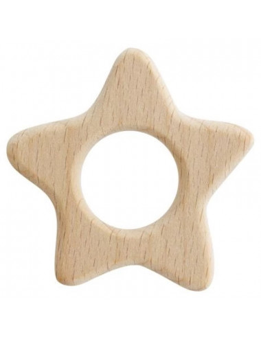 Wooden teething ring - Star