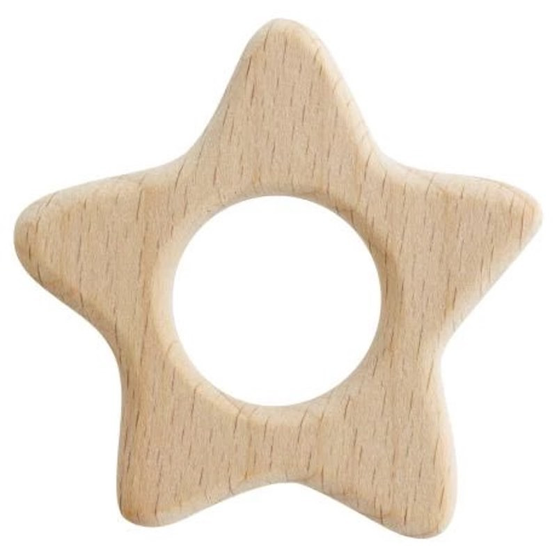Wooden teething ring - Star